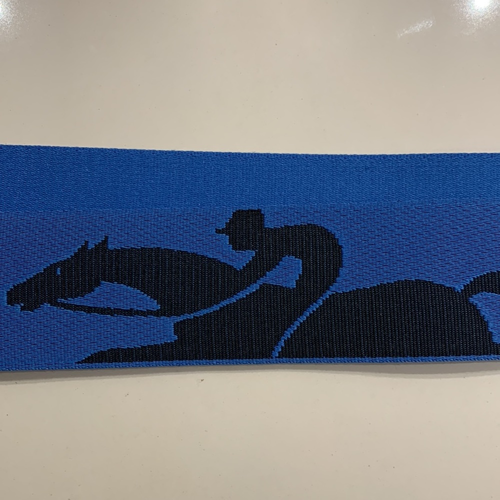 Longchamp cobalt blue & black handbag shoulder strap